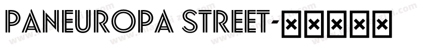 Paneuropa Street字体转换